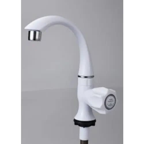 Plastic Sink Tap - White
