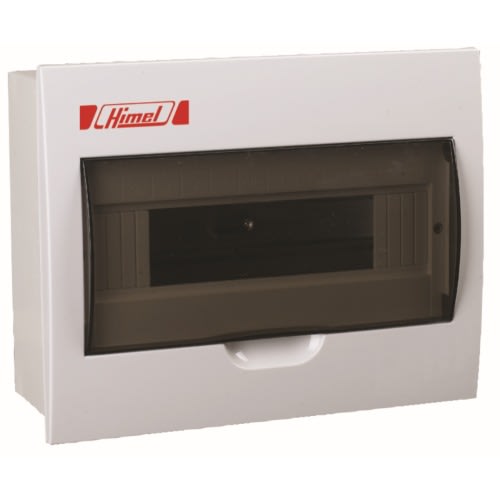 Himel Distribution Box - Metal Box with Plastic Cover -  6 Ways - Flush Mounted ||HDPZ50R6