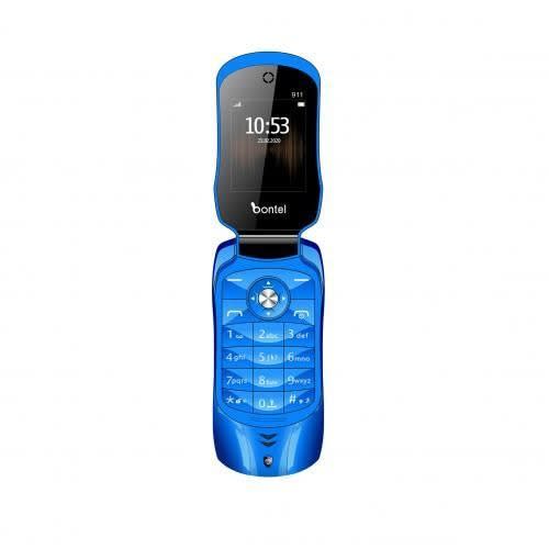 Flip Phone 911 - 1.77" - 1000mAh - Blue
