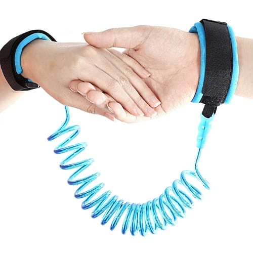 Child Anti Lost Safety Wrist Link Belt, Safety Harness Strap Leash Walking - Blue