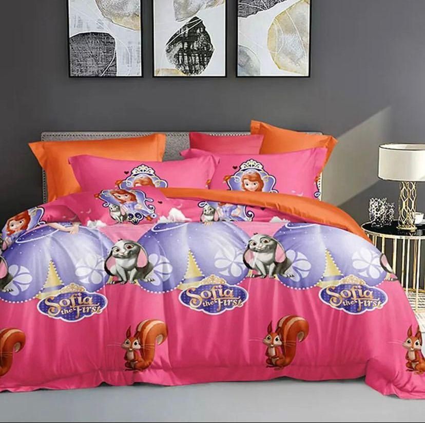 SOFIA THE FIRST CHARACTER  BEDSHEET WITH PILLOW CASES