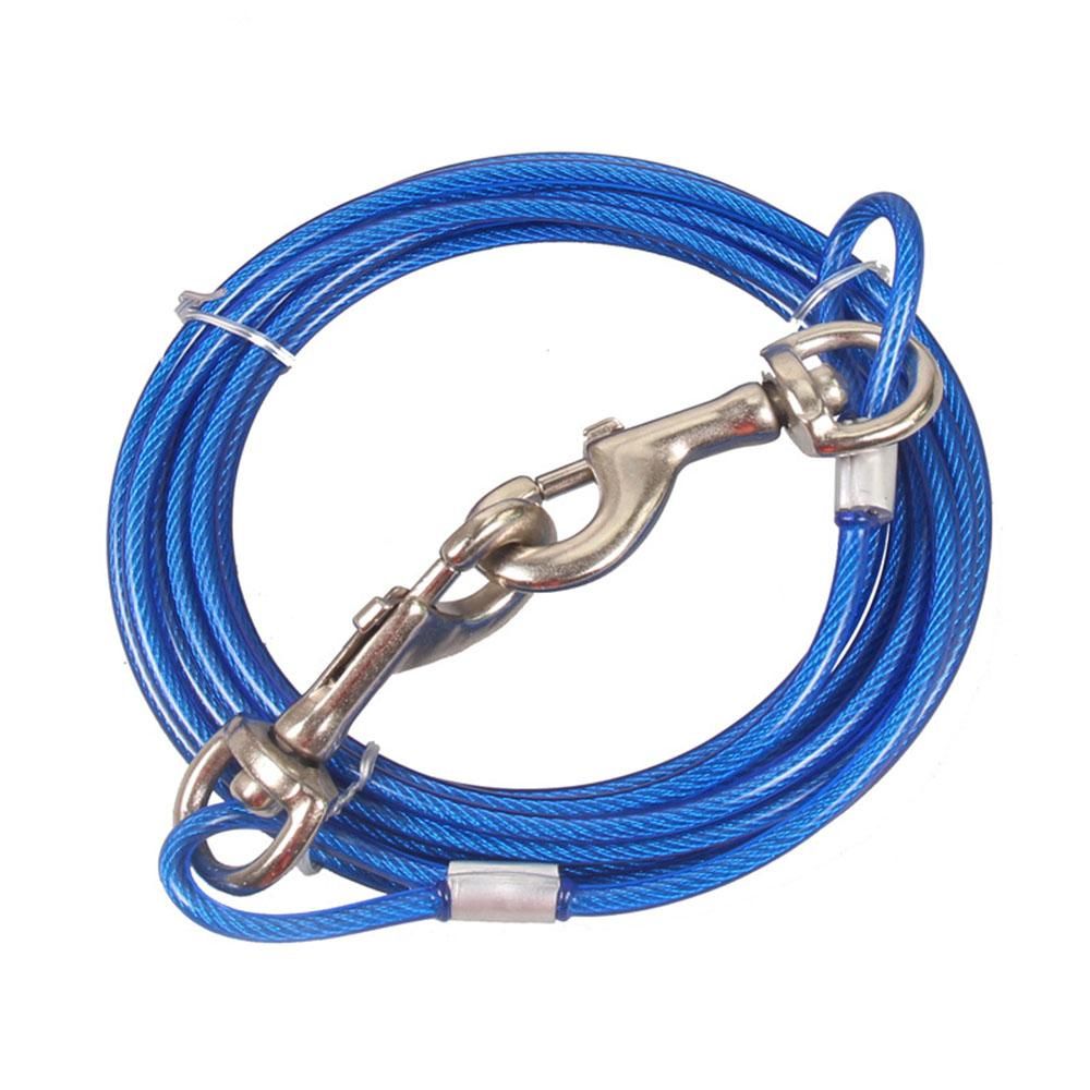 Dog Tie Out Cable 3/5/10M Dog Runner for Yard Steel Wire Dog Leash with Durable Superior Clips Outdoor Dog Chains Large Dog Lead