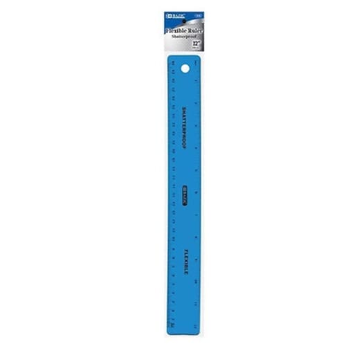 Bazic Flexible Ruler - Blue