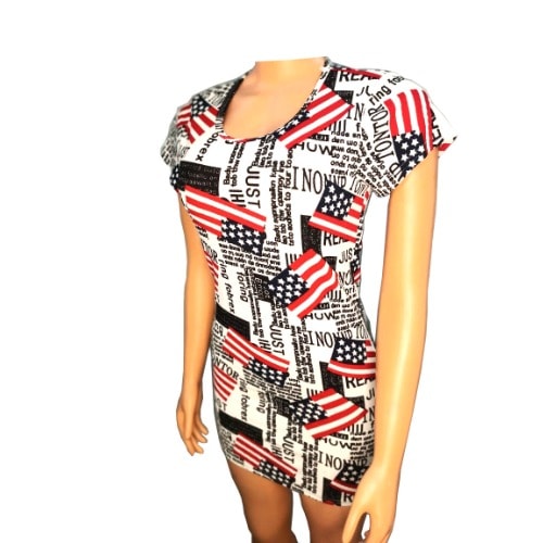 Ladies' Short Sleeve Long Top