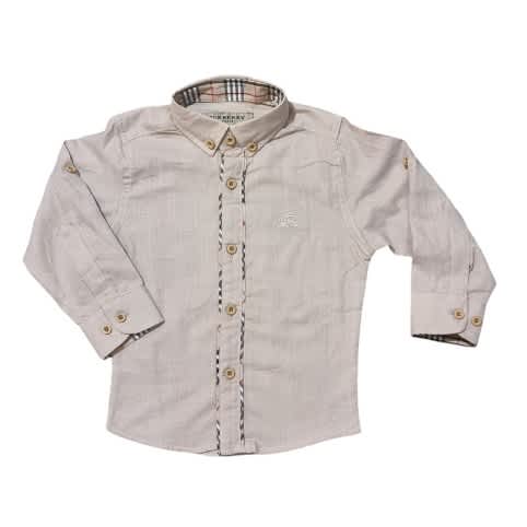 Boys' Long Sleeve & Button-up Shirt Beige