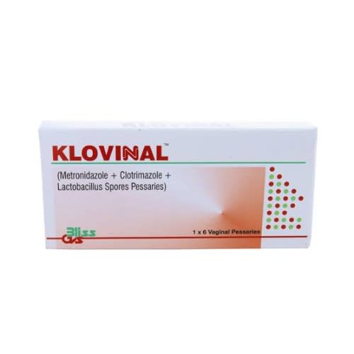 Klovinal -Metronidazole +clotrimazole + Lactabacillus Spores Pessaries- Vaginal Insert