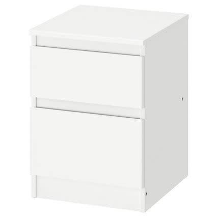 Kullen Chest Of 2 Drawers 35x49 Cm - White