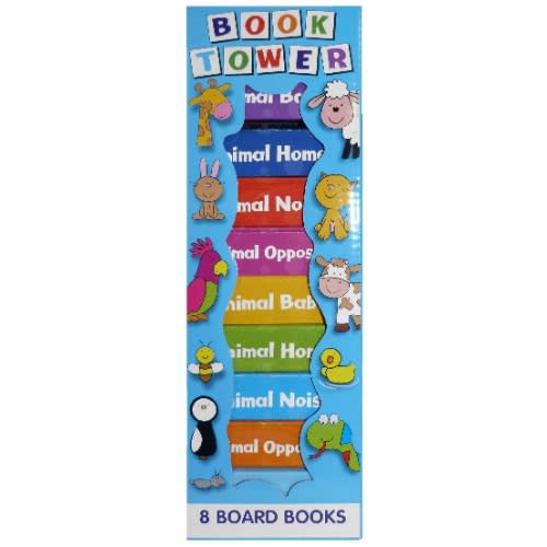 Book Tower Animals 8 Board Books