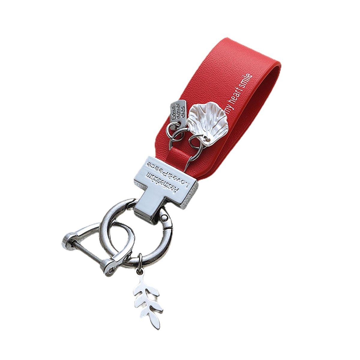 Key Chain Nice Appearance Car Keyring Red