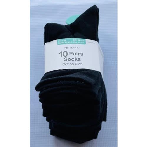 10-in-1 Short Socks - Black
