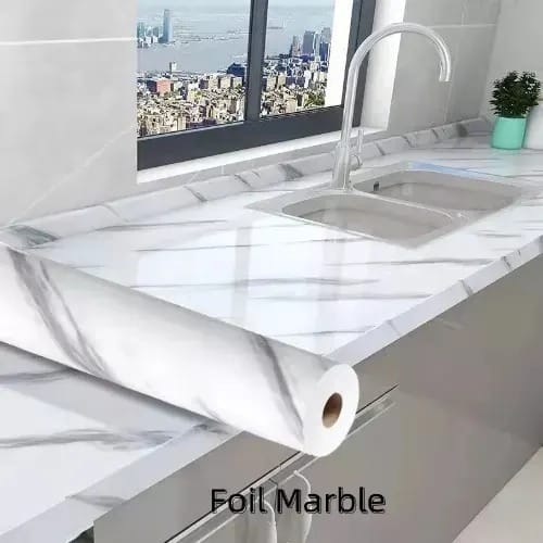 Marble Kitchen Self-adhesive Wallpaper -60cm X 5meter