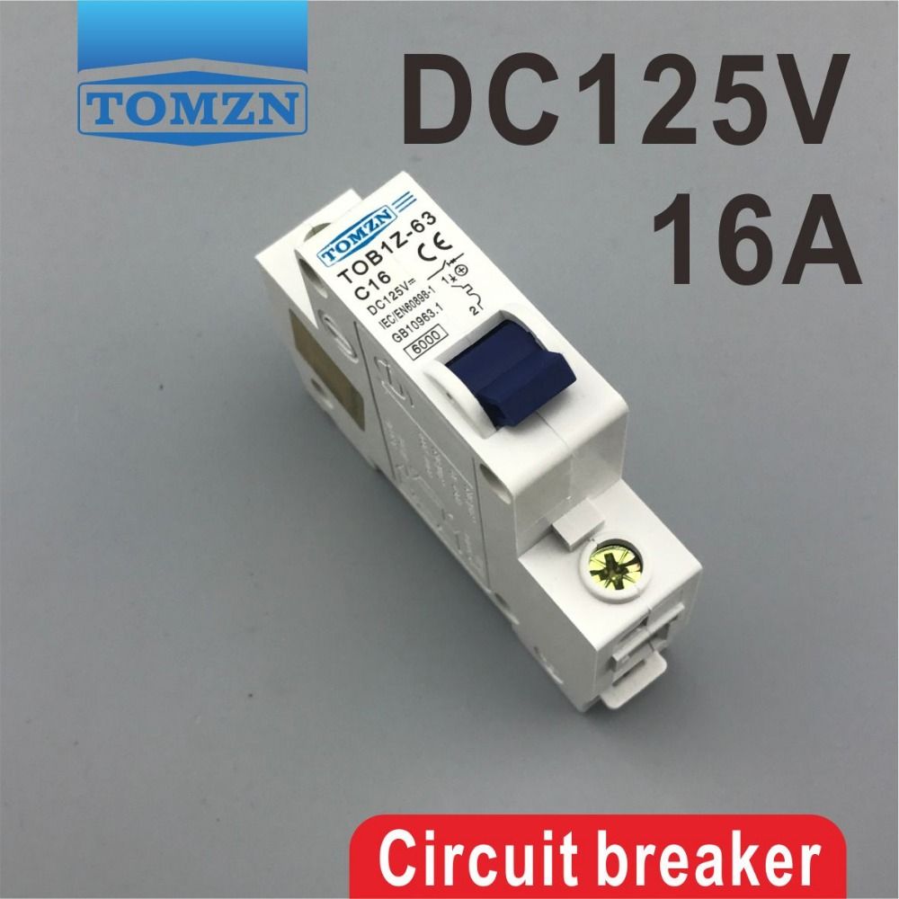 DC Breaker Circuit 16A 1P 125V