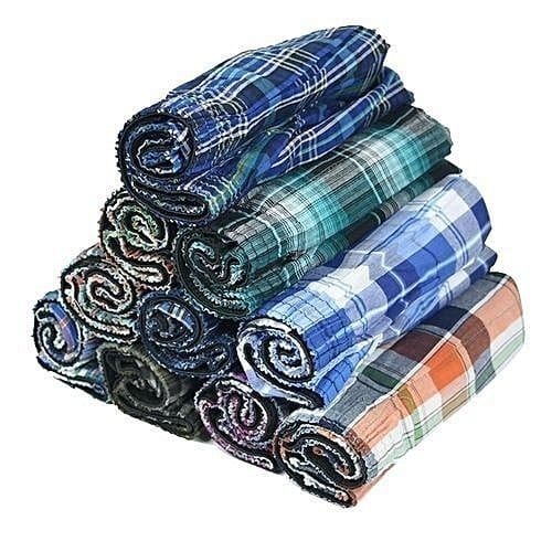 100% Cotton 12 Pieces Of Men's Boxer- Multicolor