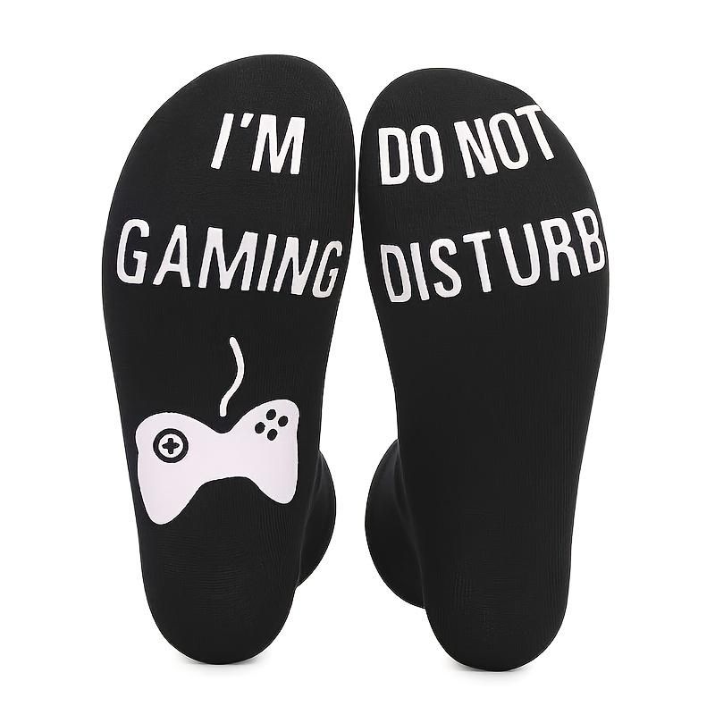 1pair Men's"I'm Gaming Do Not Disturb" Novelty Socks