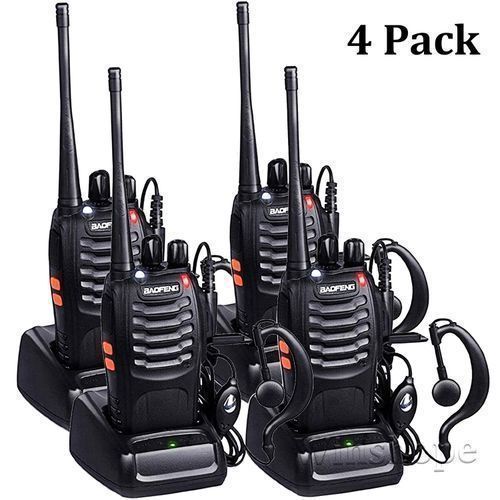 Four Pcs Of Baofeng With Four Earpiece