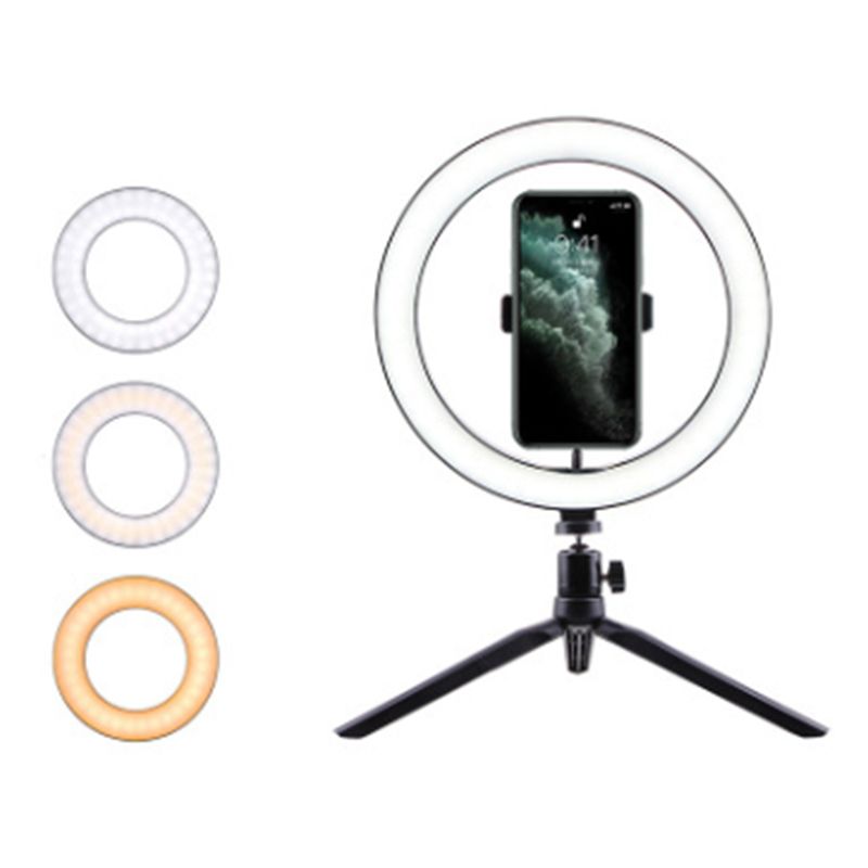 LED Studio Camera 10 Inch Ring Light With Tripod