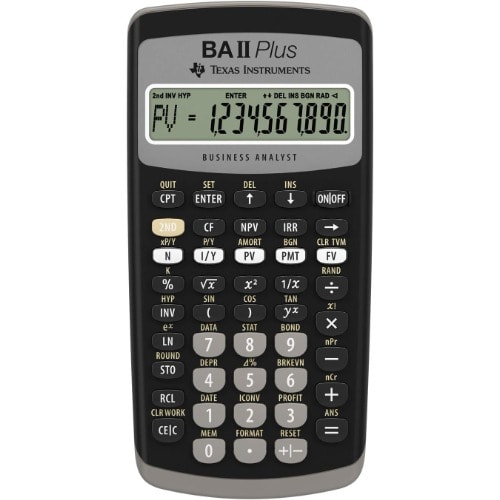 BA II Plus Financial Calculator For CFA Exam