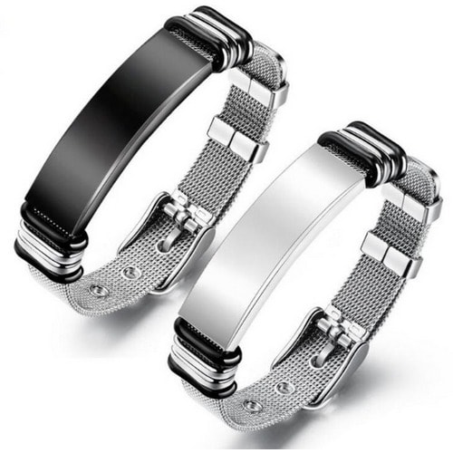 Cross-border Jewelry Fashion Stainless Steel Mesh-2pcs
