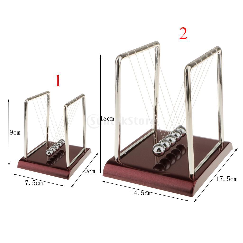 Newton Cradle Balance Ball Physics Science Pendulum Toy Home Decor