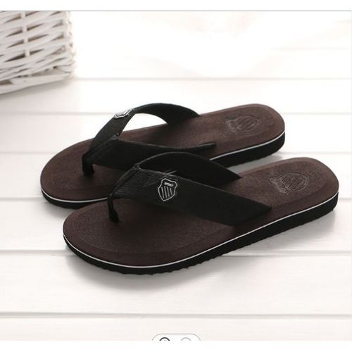 Light Indoor/Beach Flip-flops Slippers - Dark Brown