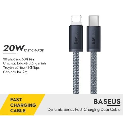 Baseus Dynamic Series Fast Charging Data Cable Type-c To Ip 20W 2m