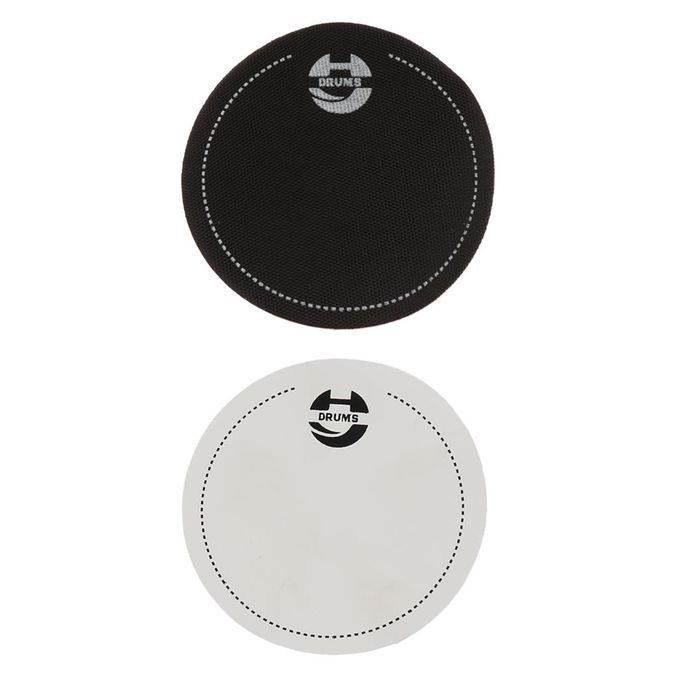 2pcs White/Black Drumhead Strengthen Pad Patch For Drum Kit Parts