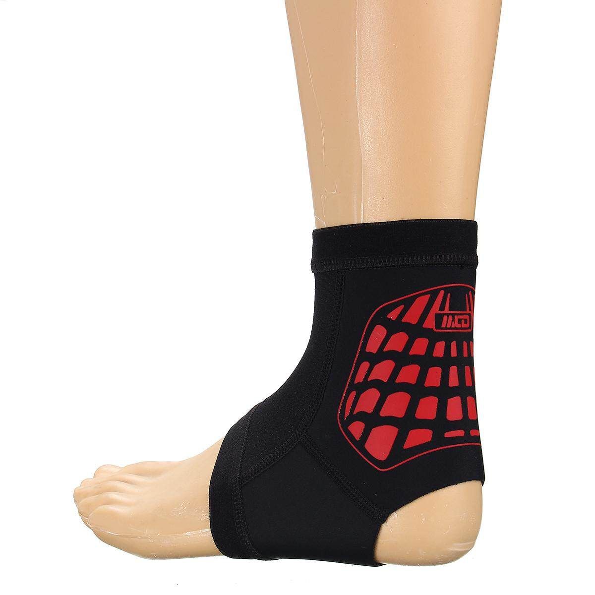 Single Basketball Running Ankle Sheath Movement Nursing Health Protectors Black Red L Black Red L