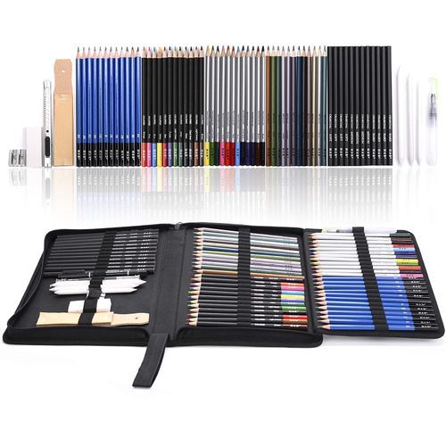 72pcs Professional Drawing Artist Kit Set Art & Bag
