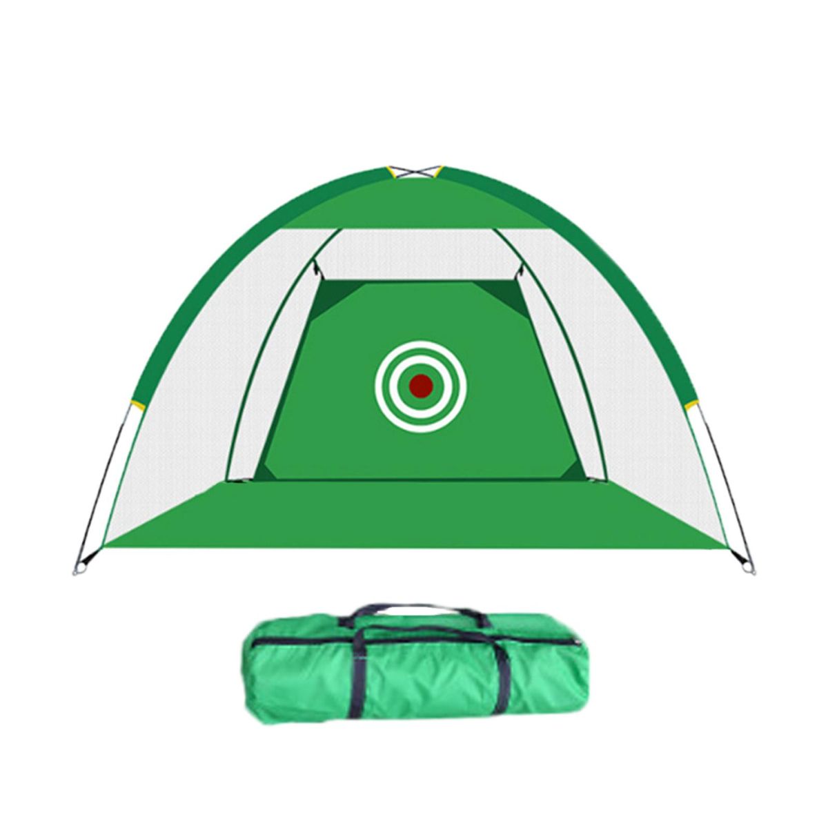 Portable Golf Hitting Practice Net Training Aid Green