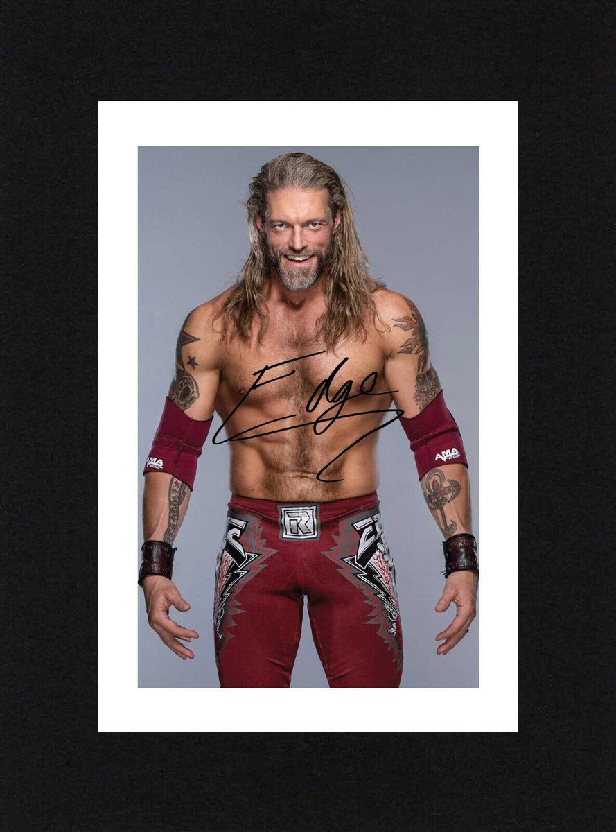 8X6 Mount EDGE Signed Photo Poster painting Print Gift Ready To Frame WWE Wrestling
