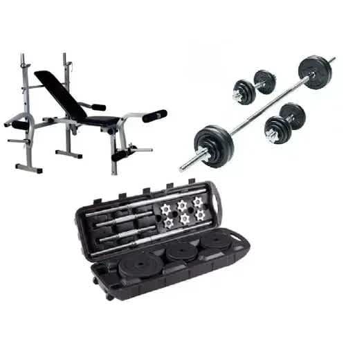 Weight Lifting Bench With 50kg Weight Set
