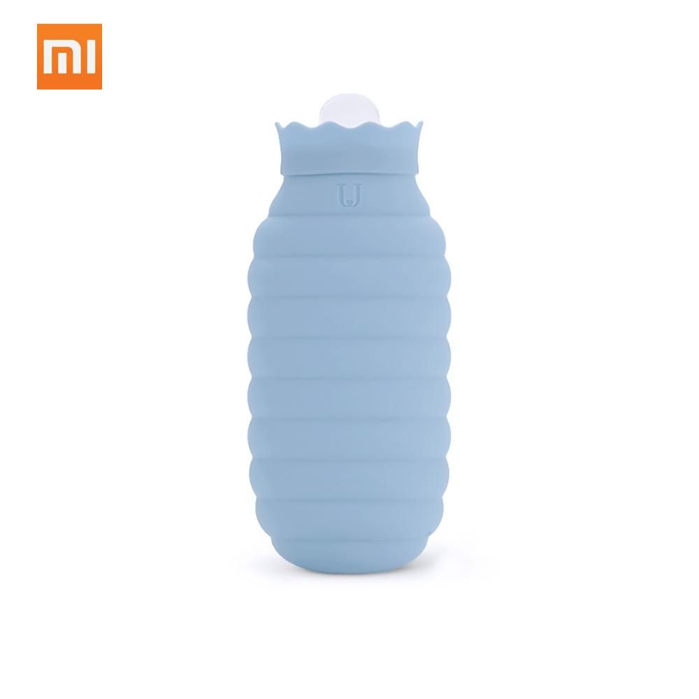 Hot Water Bag Microwave Heating Silicone Bottle Winter Heater With Knitted Cover Hand Warmer Hot Water Bottle 313/620ml For Girls Women