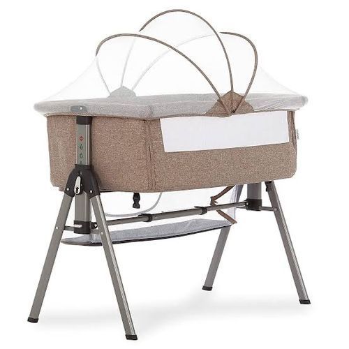 Baby Bed/Bassinet & Bedside Sleeper, Brown. 0- 24m