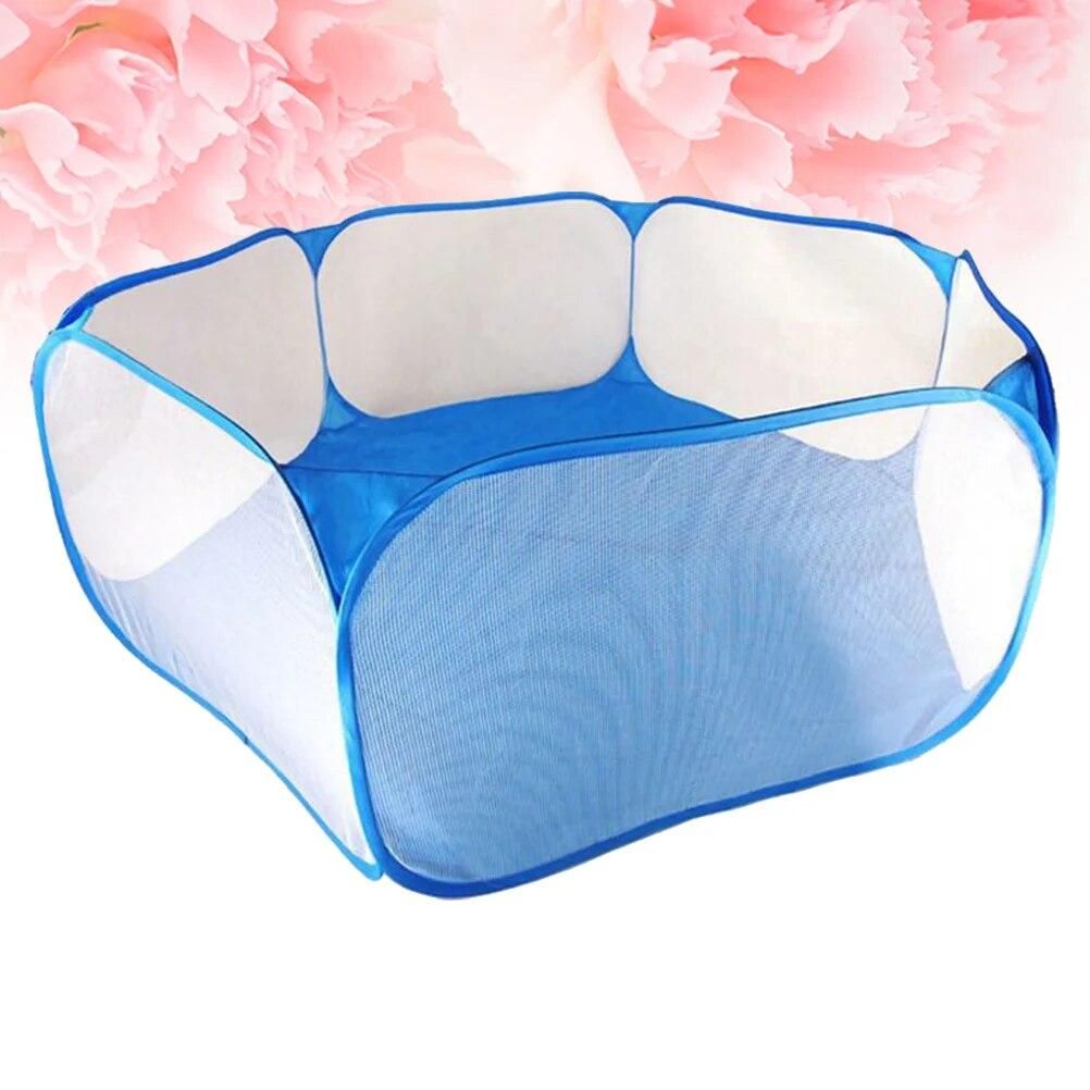 1pc Playpen Ball Pool Net Foldable Ball Pool Tent Ocean Balls Fence Ball Pit Playpen (Blue)