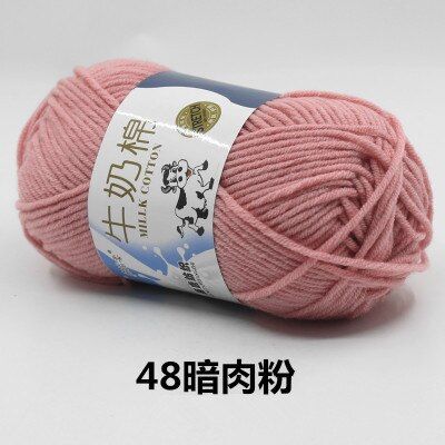 Wholesale Price High Quality Soft Warm DIY Milk Cotton Threads Baby Wool For Hand Knitting Crochet Yarn 50 Grams/PC-1PC     48