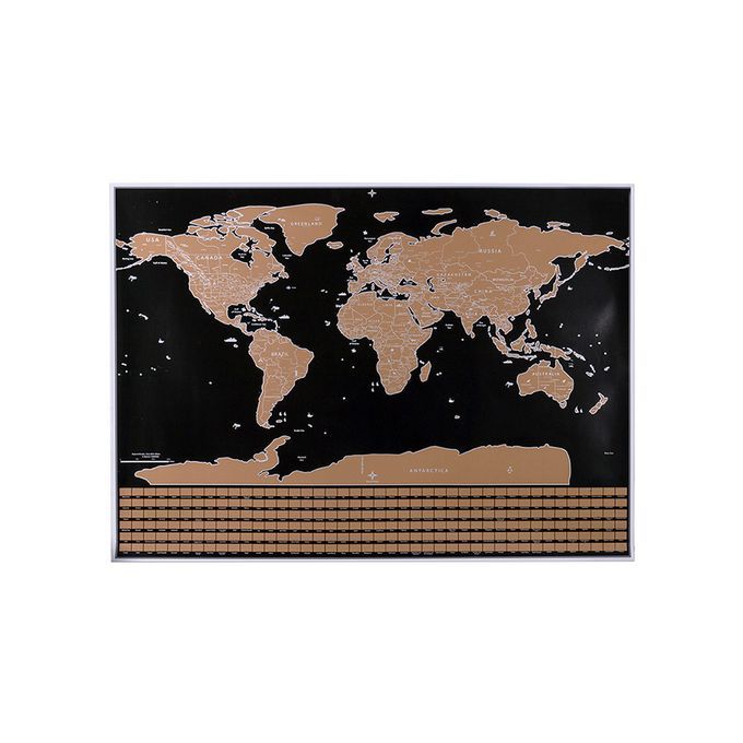Scratch Off Map Interactive Vacation Poster World Travel
