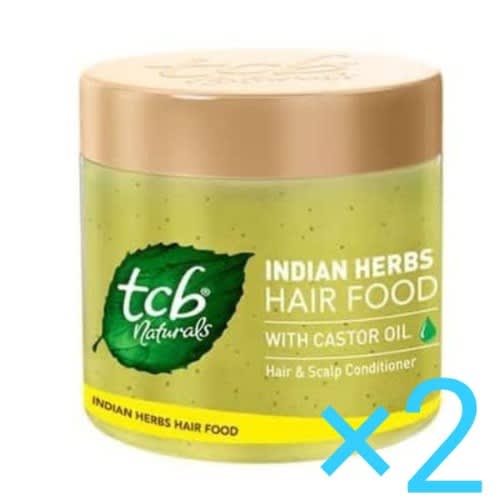 Tcb Naturals Indian Herbs Hair Food With Castor Oil - 100ml - 2pcs