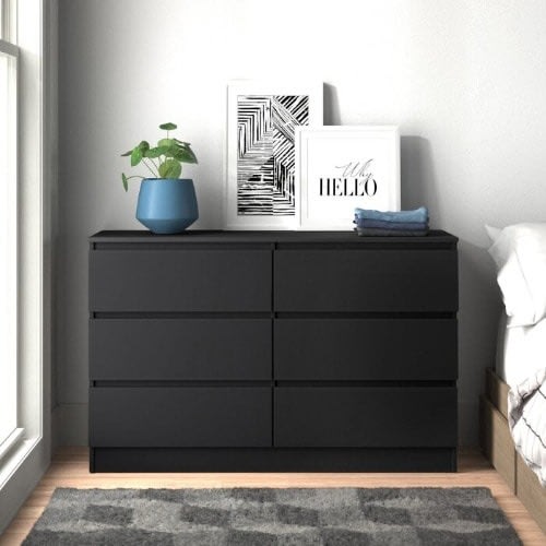 Mac 6 Chest Drawers - Black