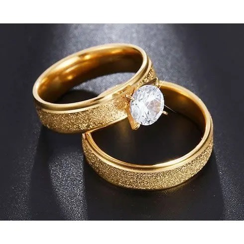 Wedding Rings Set - Gold