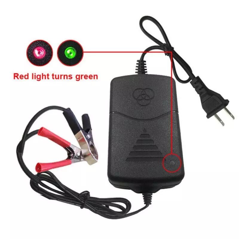 12V US Plug/EU Plug Smart Compact Battery Sealed Lead Acid Rechargeable Automatic Battery Charger Per Car Truck Motorcycle