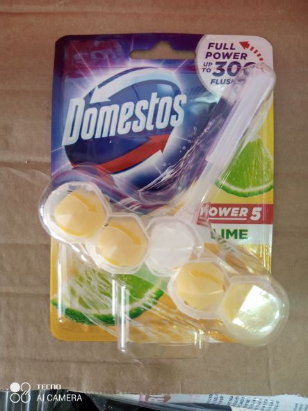 Power 5 Lime Toilet Rim Block Bleach X5pieces