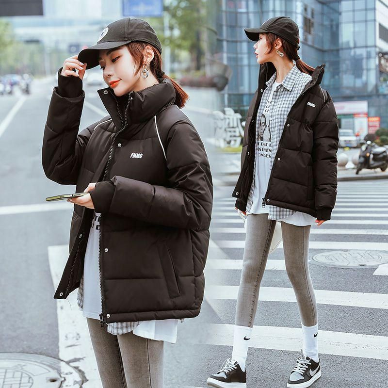 Women's Cotton-Padded Jacket Fashionable Ins Winter Cotton Dress 2022 New Korean Style Loose Student Cotton Padded Coat Thickened Cotton-Padded Coat