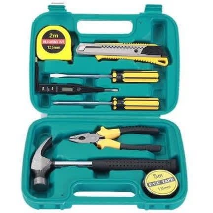 9 Piece Hand Repair Home Tools Box Set
