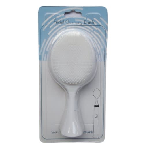 Silicone Facial Cleanser Brush Head - White