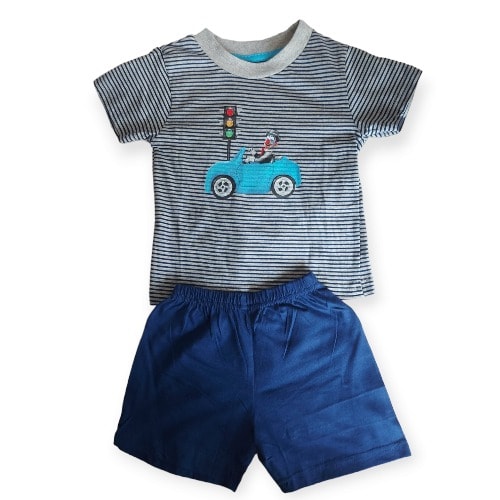 Car Print Boy 2pc - Top & Short