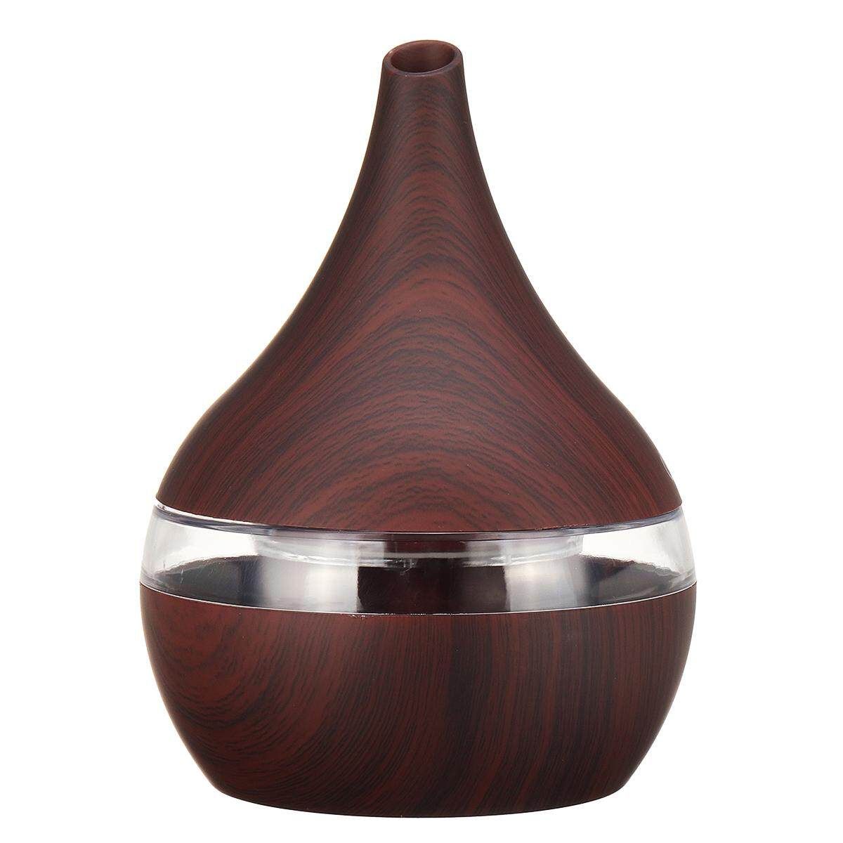 Air Aroma Essential Diffuser LED Ultrasonic Aroma Humidifier Deep Wood Grain