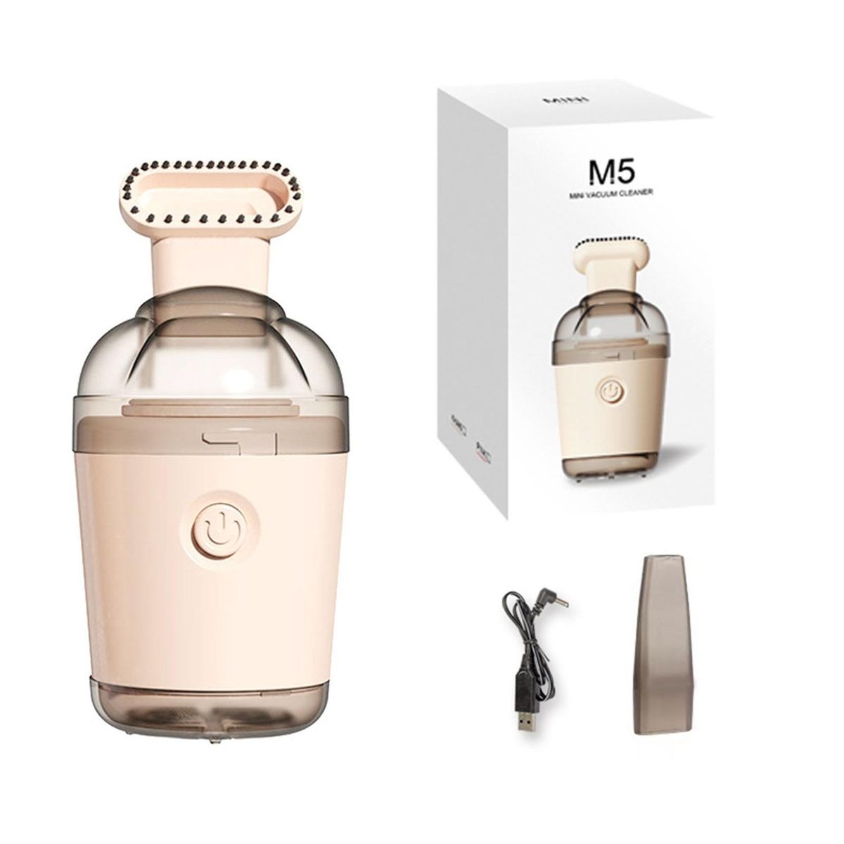 Mini Vacuum Cleaner Rechargeable Smart Sweeping Vacuum Cleaner Brown