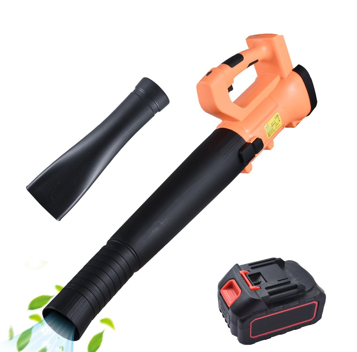 Cordless Leaf Blower 3000W Electric Leaf Blower 6 Adjustable Speeds 4000mAh Battery Powered Leaf Blower for Lawn Care Snow Blowing Yard Cleaning
