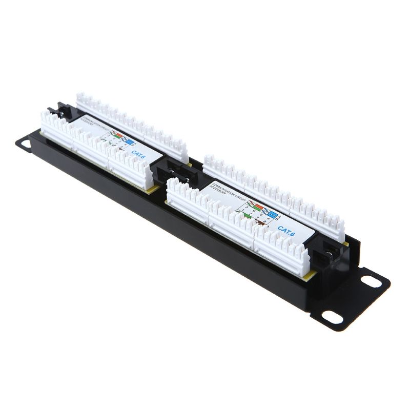 2021 New Cat6 12 Port RJ45 Patch Panel UTP LAN Network
