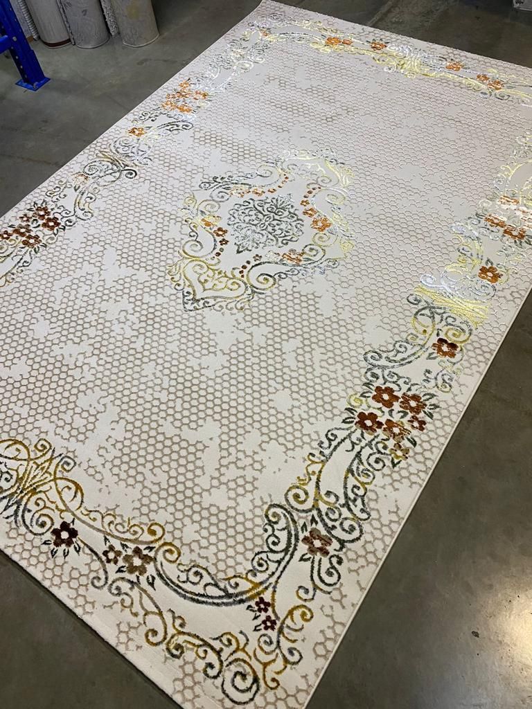 Modern Turkish Royal Living Room Center Rug